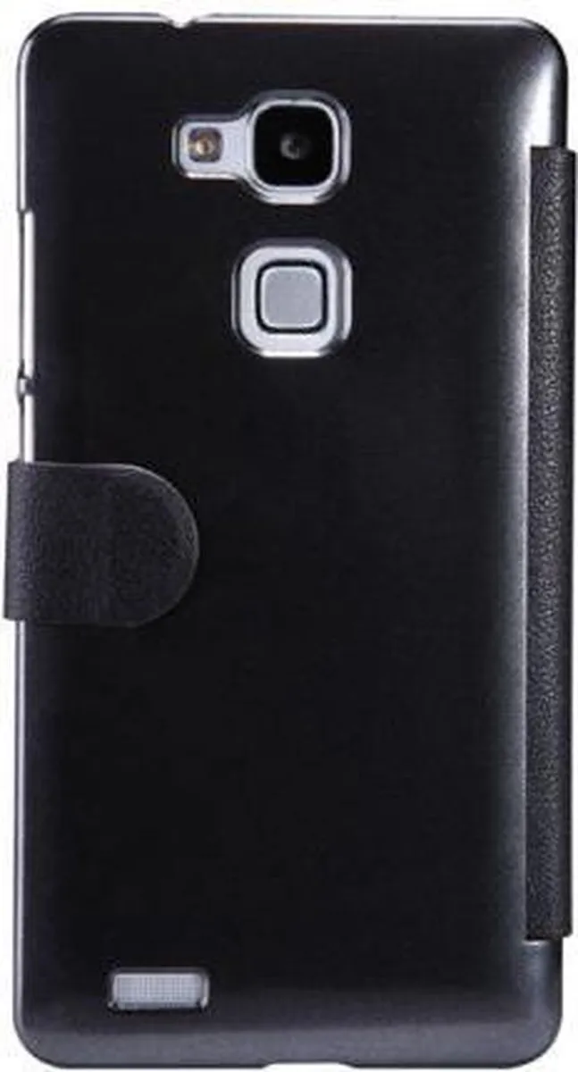 Nillkin Leather Case Huawei Ascend Mate 7 - Zwart - 6956473202301 - afbeelding 2 van 5