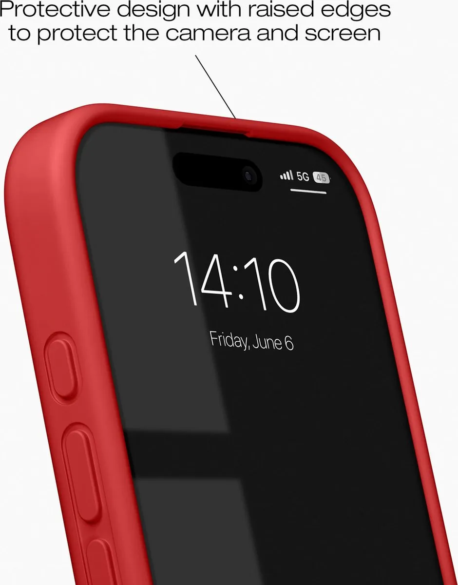 iDeal of Sweden iPhone 16 Silicone Case MagSafe - IDSICMS-I2461-83 - Rood - afbeelding 6 van 6