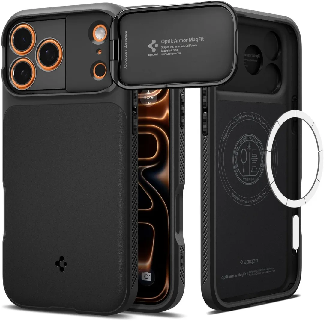 Spigen Optik Armor MagSafe iPhone 17 Pro Hoes - Transparent