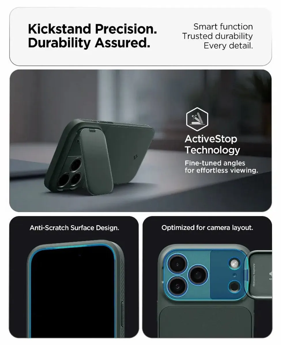 Spigen Optik Armor MagSafe iPhone 17 Pro Hoes - Transparent