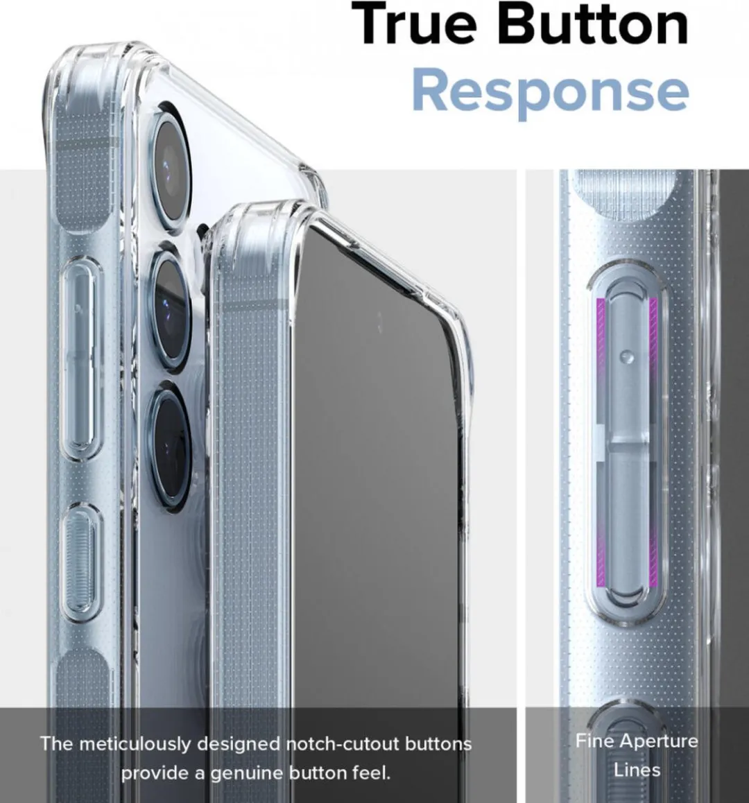 Ringke Fusion Hoesje Samsung Galaxy A55 - Antikrascoating - Transparant