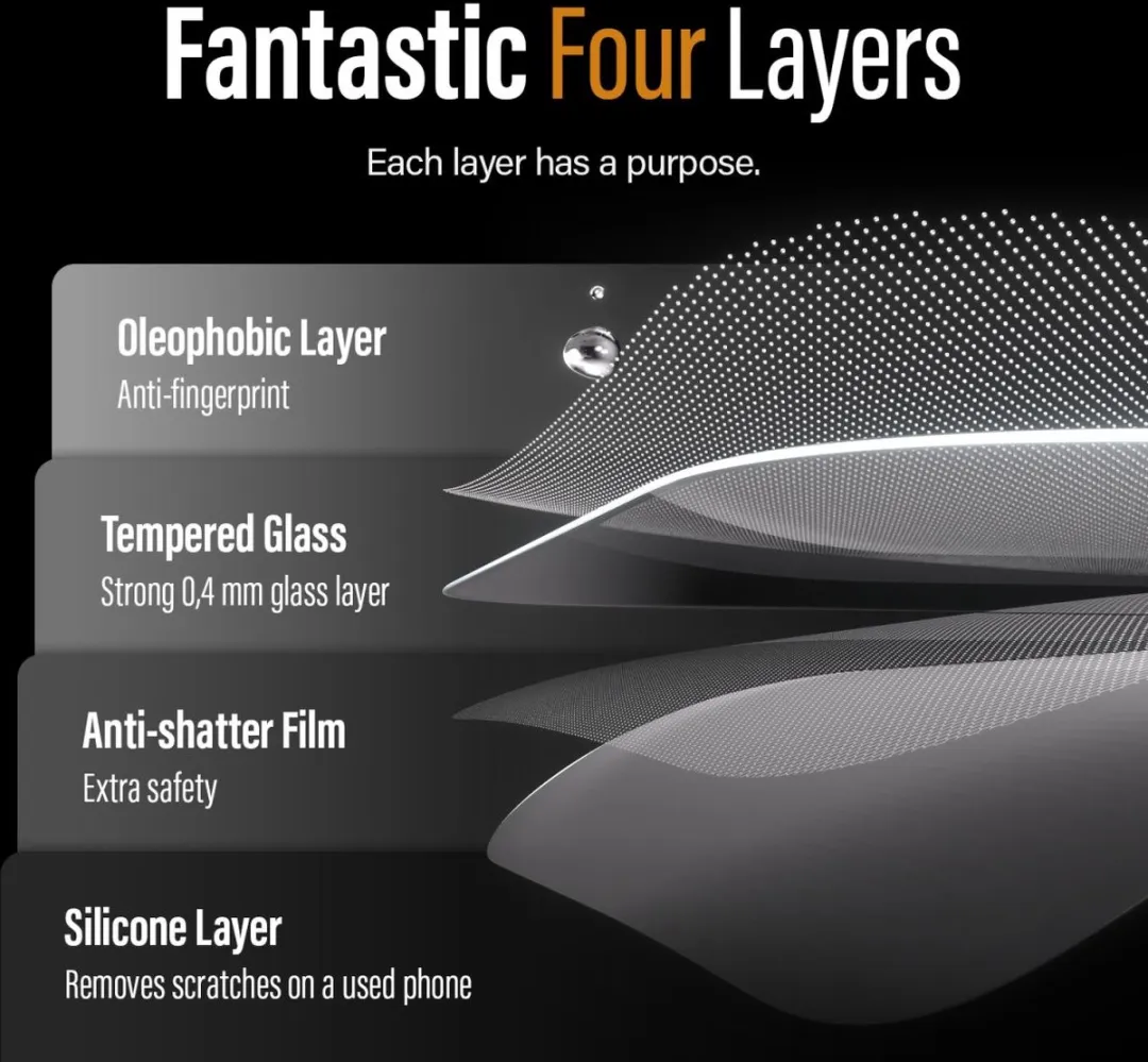 PanzerGlass Classic Fit iPhone 14 Pro Screenprotector - Privacy - 1 Stuk