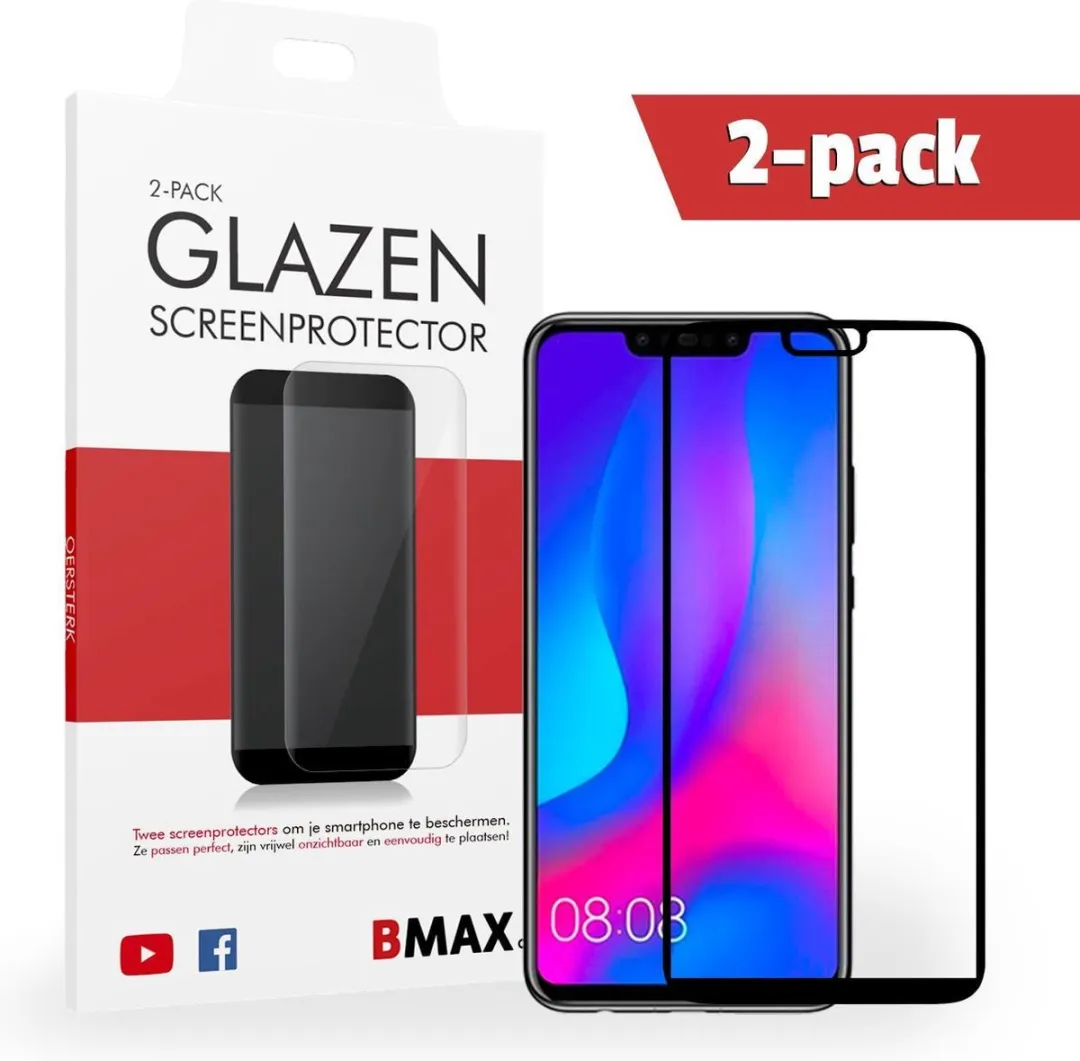 BMAX Glazen Screenprotector Huawei Y9 2019
