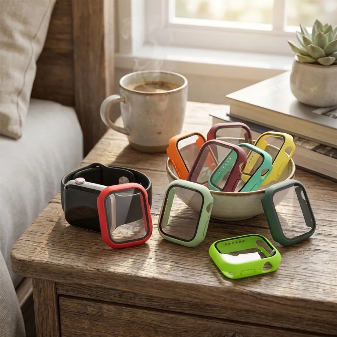 NUVEX Meerkleurige Beschermhoes Apple Watch 42mm - 8-delige set