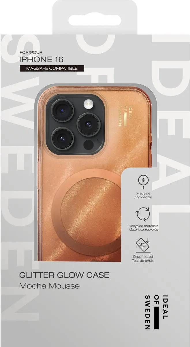 iDeal of Sweden Clear Case iPhone 16 - Mocha Mousse