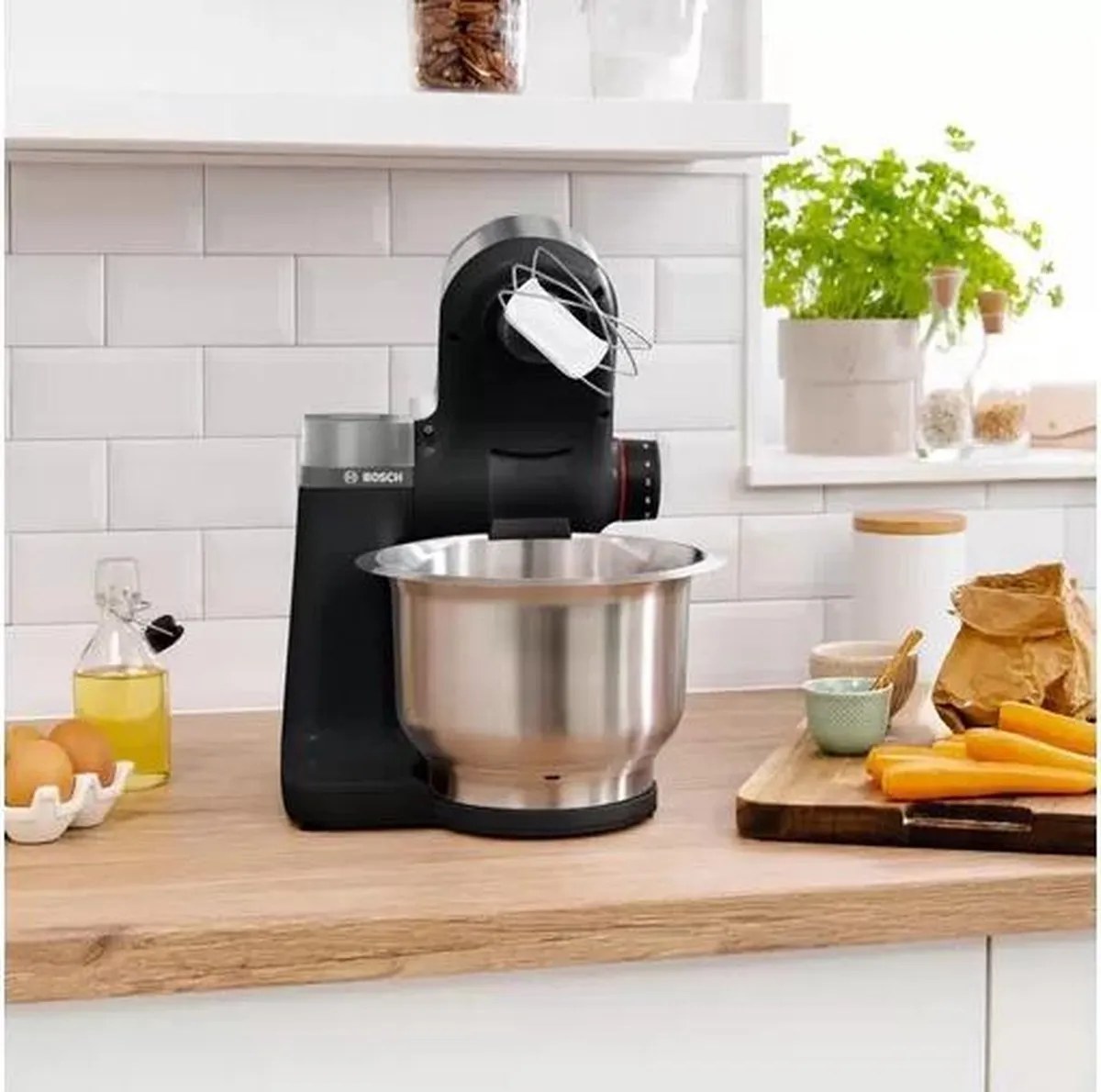 Bosch MUM Serie 2 MUMS2VM00 Keukenmachine 900W - Zwart/RVS - afbeelding 6 van 6