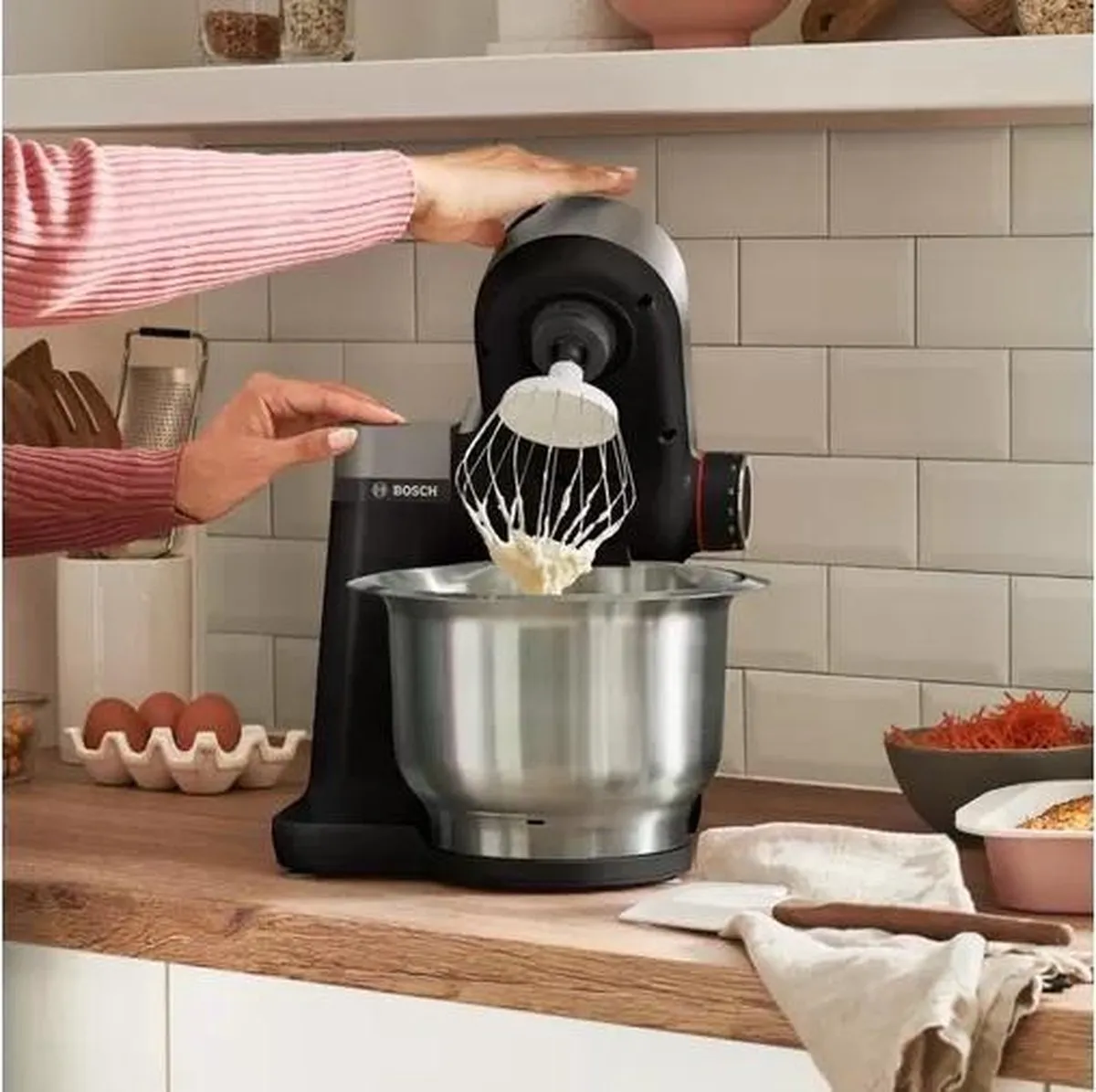 Bosch MUM Serie 2 MUMS2VM00 Keukenmachine 900W - Zwart/RVS