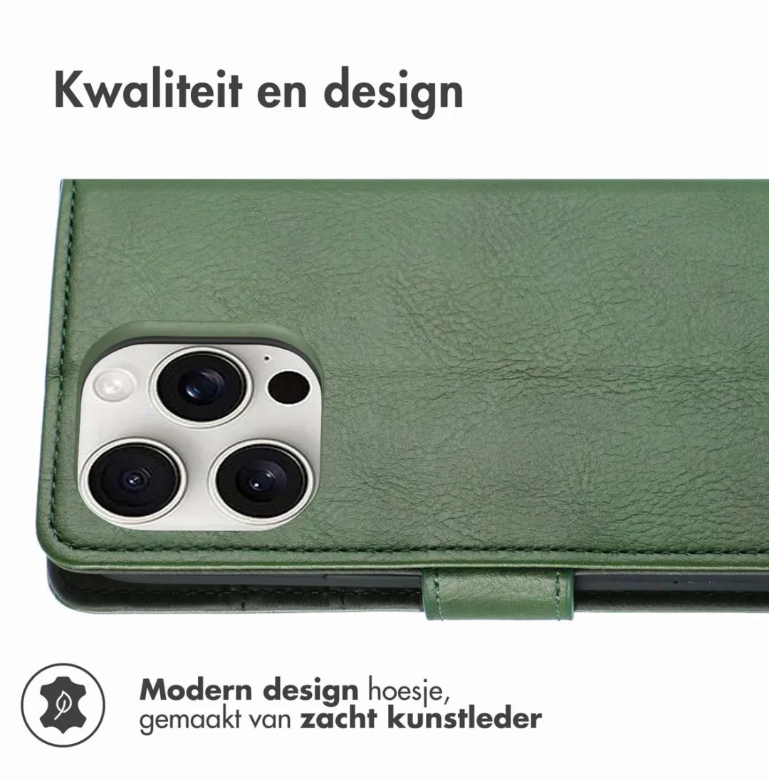 Imoshion Hoesje iPhone 16 Pro Groen - 3 Pasjes