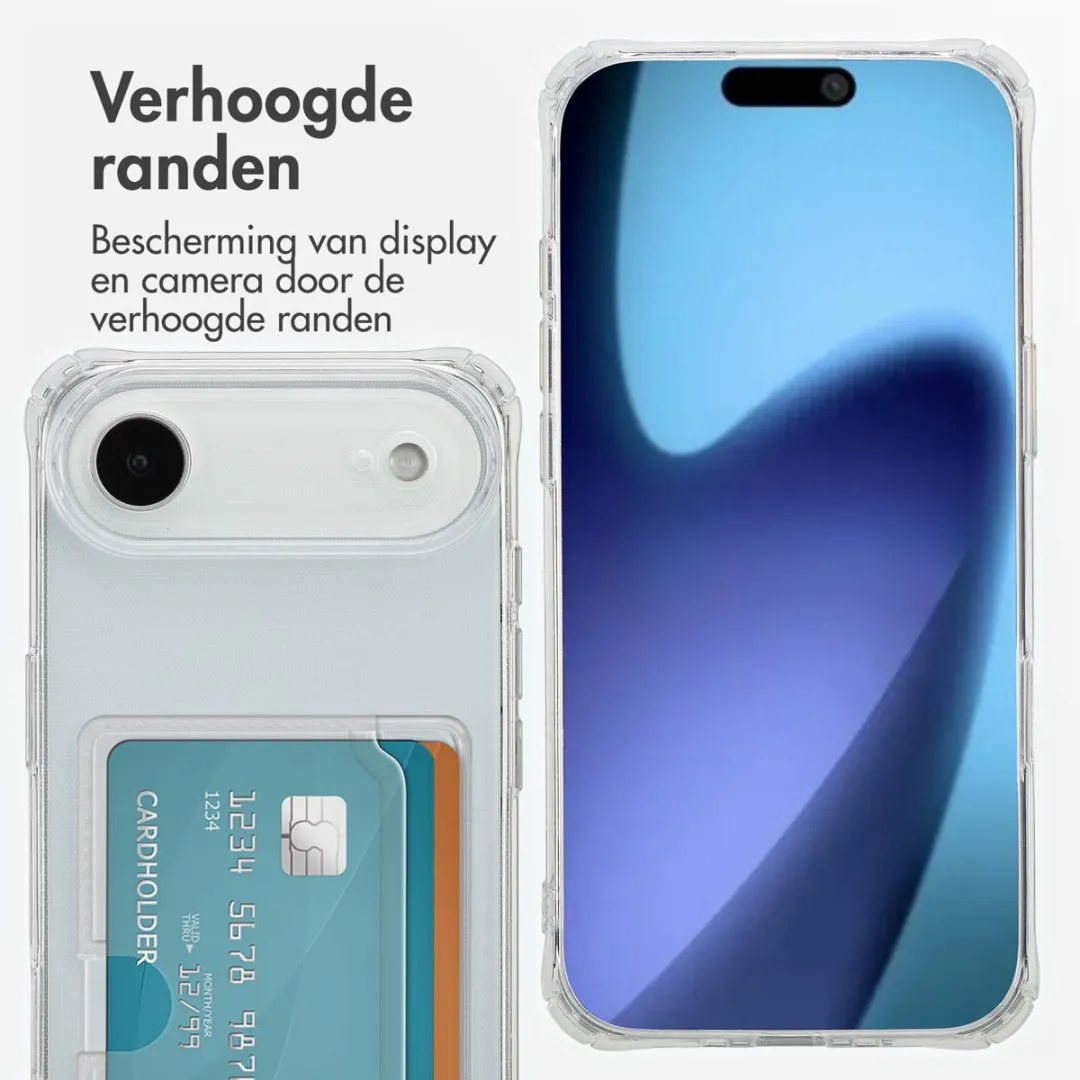 Imoshion Hoesje iPhone 17 Air - 2 Pasjes - Transparant