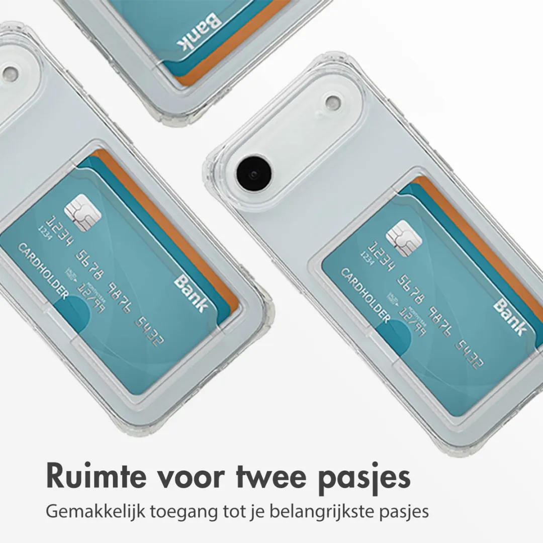 Imoshion Hoesje iPhone 17 Air - 2 Pasjes - Transparant