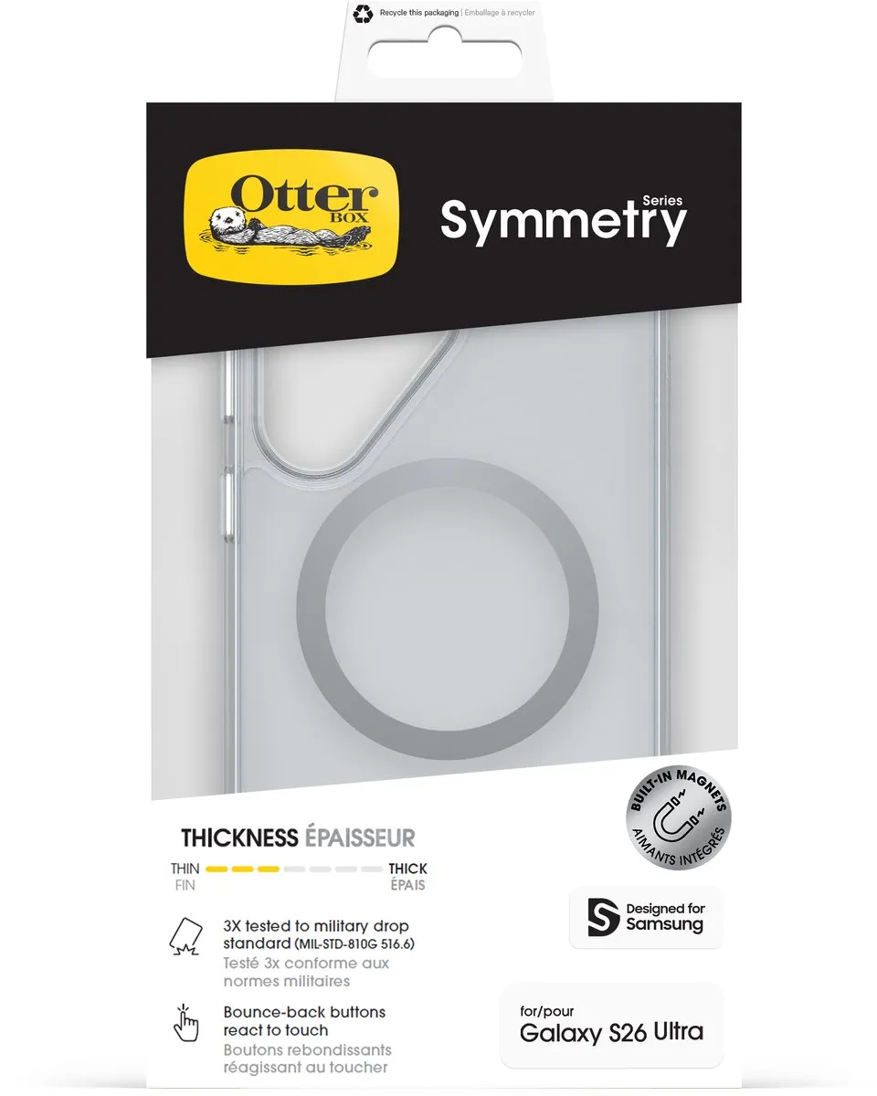 OtterBox Symmetry Magnets Case S26 Ultra - Transparant - 77-99972