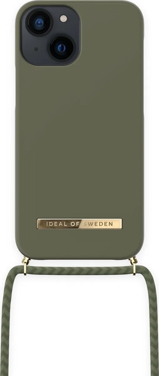 iDeal of Sweden iPhone 13 Mini Necklace Case Cool Khaki IDONCAW21-I2154-324