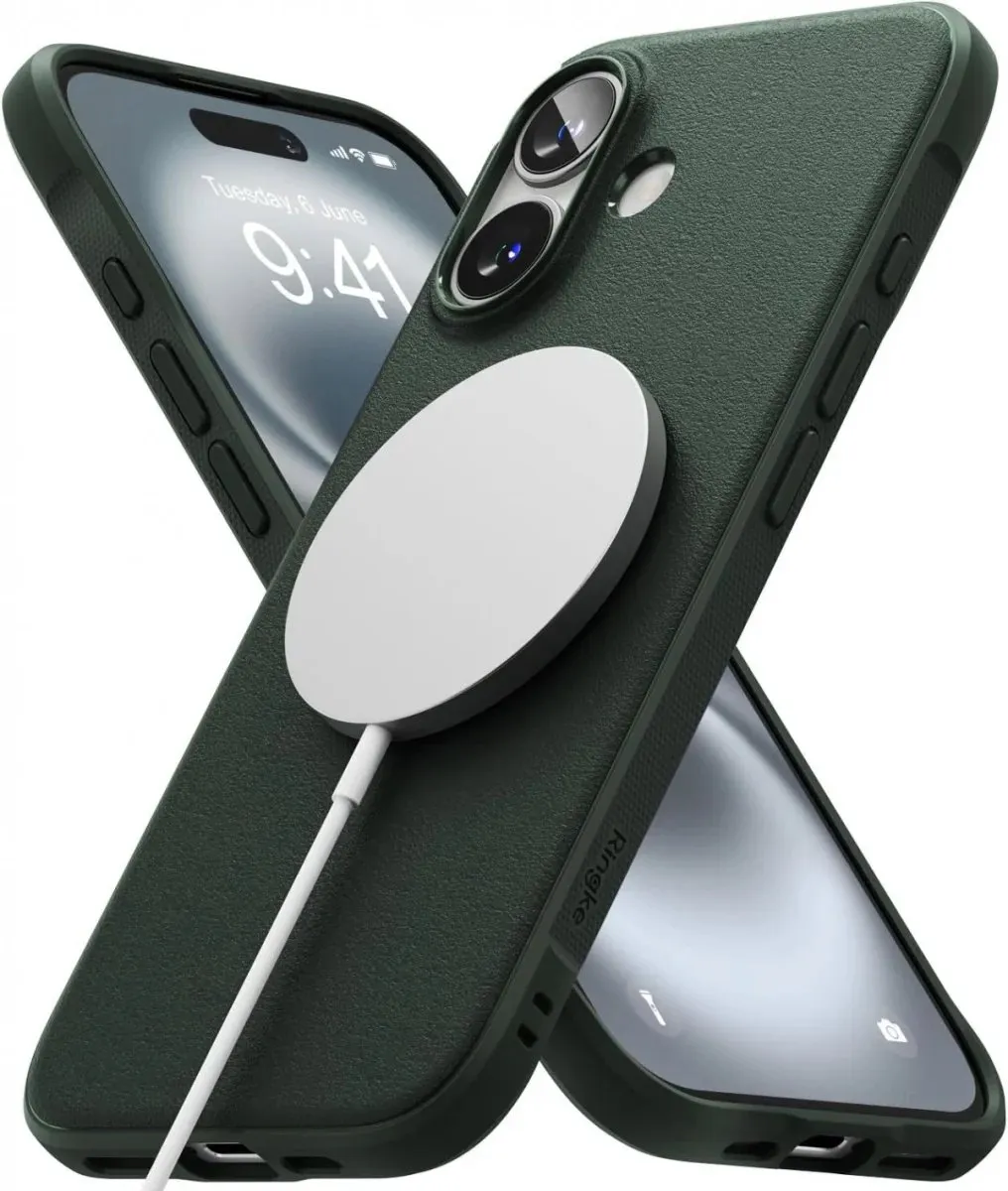 Ringke Onyx Magnetic Hoesje iPhone 16 Plus - Groen