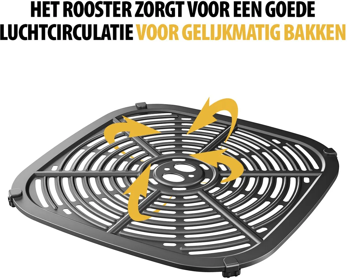 Tristar FR-9039 Heteluchtfriteuse 1700W - 7,5L - 10 Programma's - Zwart - afbeelding 6 van 6