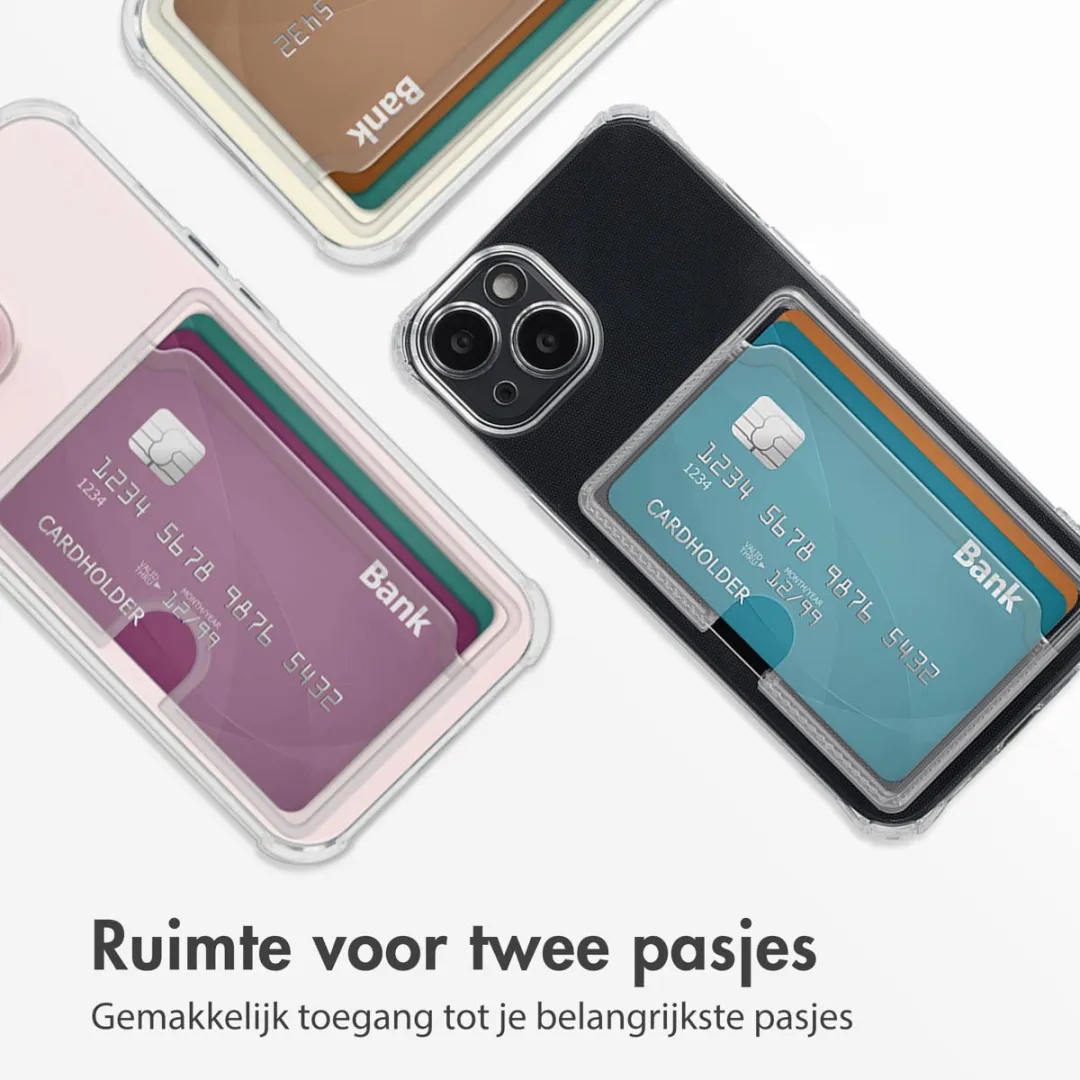 Imoshion Hoesje iPhone 13 - 2 Pasjes - Transparant