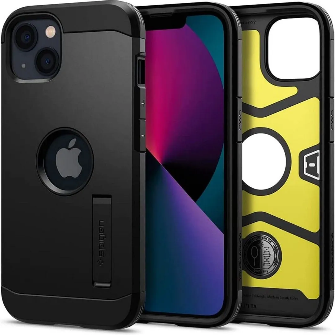 Spigen Tough Armor ACS03539 iPhone 13 Hoesje - Zwart