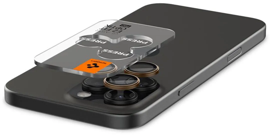 Spigen Optik Pro EZ Fit Lens Protector AGL08862 - 2 Stuks - Desert Titanium