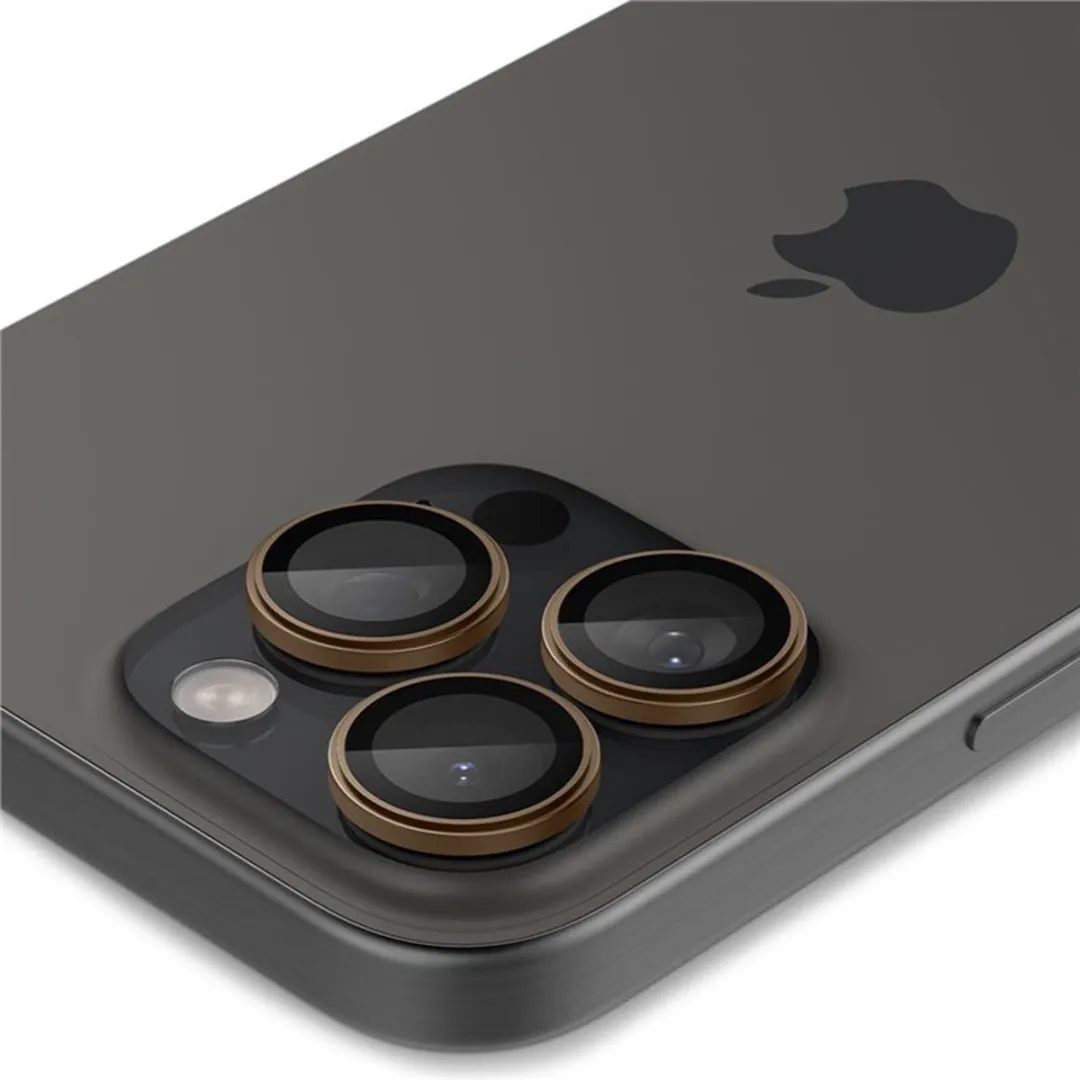 Spigen Optik Pro EZ Fit Lens Protector AGL08862 - 2 Stuks - Desert Titanium