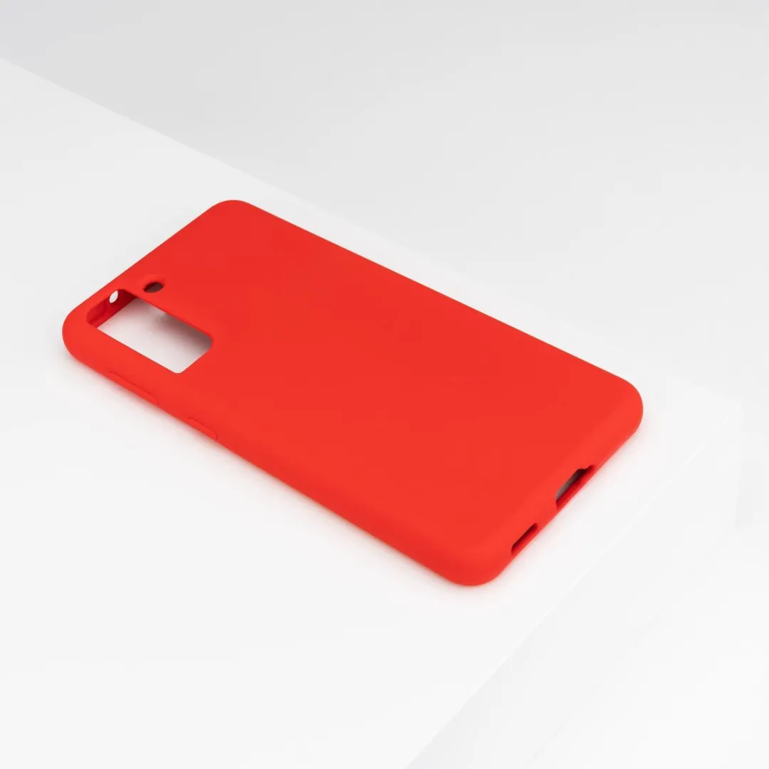 BMAX Siliconen Hoesje Samsung Galaxy S21 Plus - Donker Rood