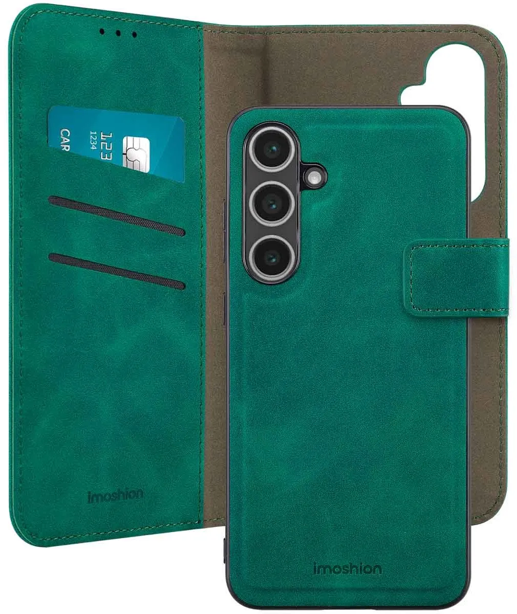 Imoshion Bookcase Hoesje Samsung Galaxy S24 FE - Donkergroen