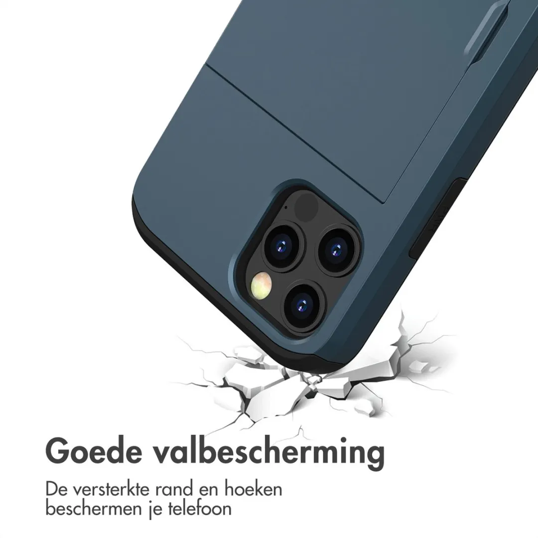 Imoshion Hoesje iPhone 12 Pro Donkerblauw - 2 Pasjes