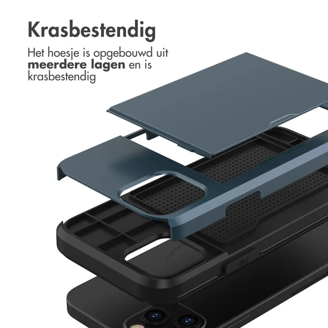 Imoshion Hoesje iPhone 12 Pro Donkerblauw - 2 Pasjes