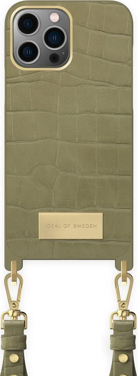 iDeal of Sweden iPhone 13 Pro Max Hoesje Sage Croco