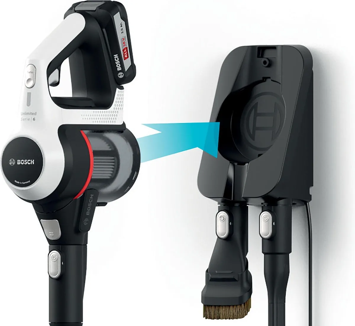 Bosch Unlimited BCS611AM Steelstofzuiger - Wit