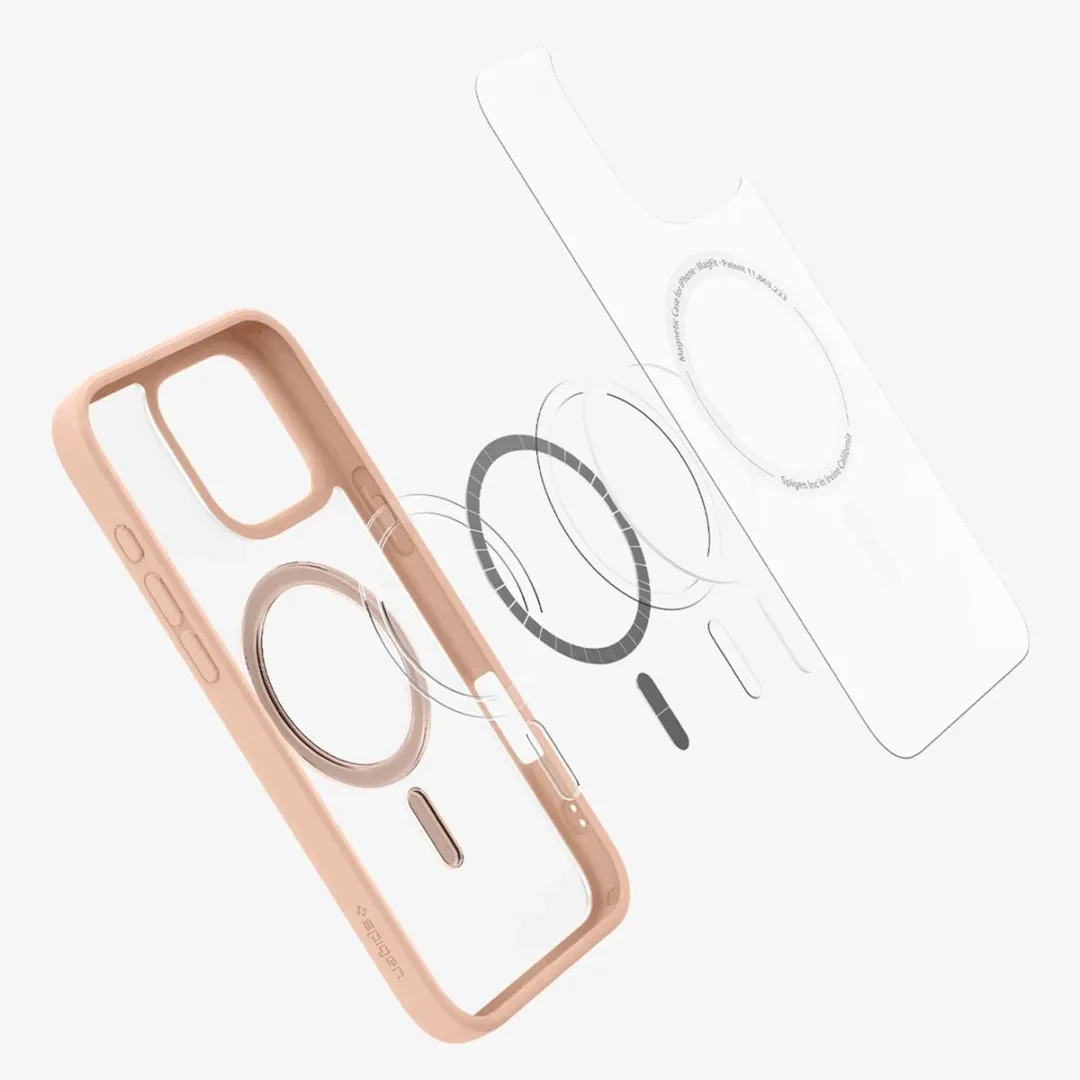 Spigen Ultra Hybrid MagFit ACS08690 Hoesje - iPhone 16 Pro Max Roze