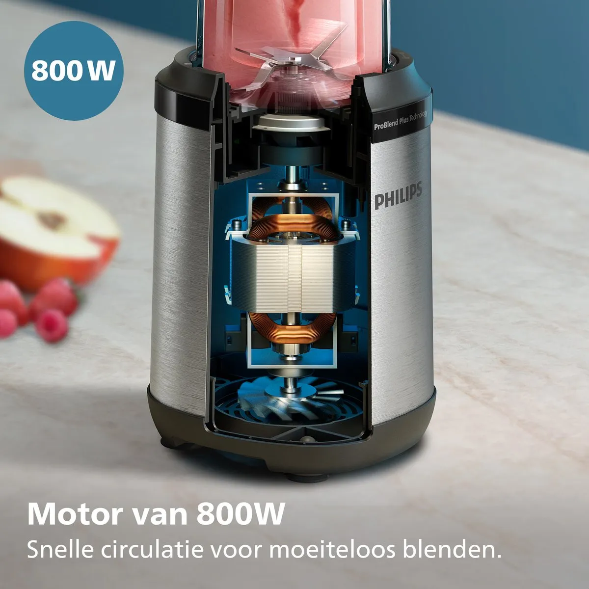 Philips Blender HR2764/00 - 800W - 700ml - Zilver
