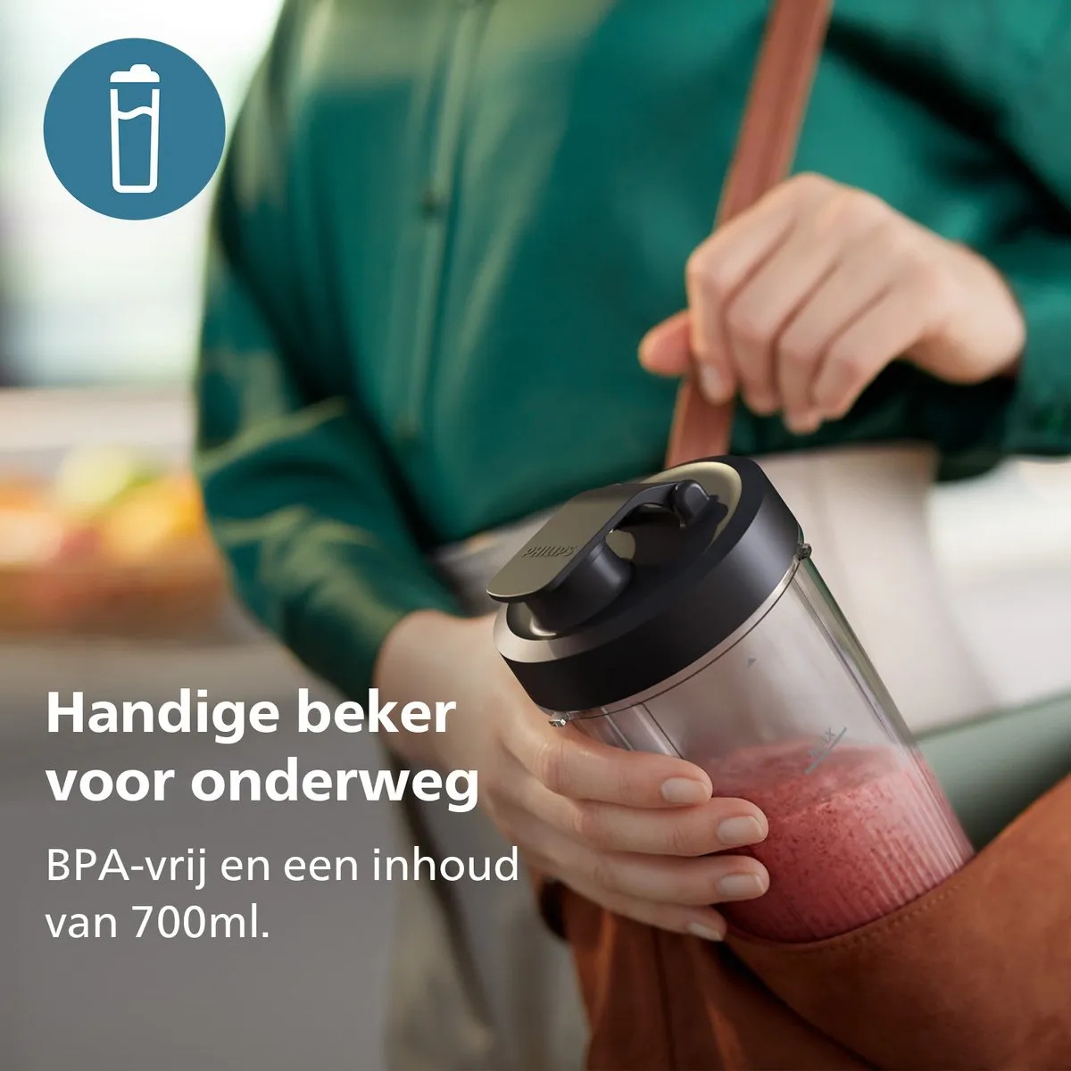Philips Blender HR2764/00 - 800W - 700ml - Zilver
