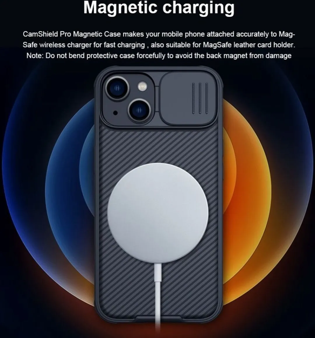 Nillkin CamShield iPhone 14 Plus Hoesje - Zwart - afbeelding 4 van 6