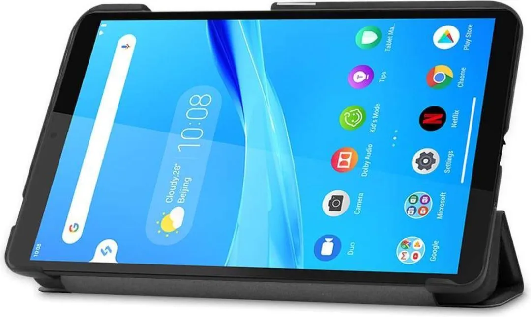 Just in Case Lenovo Tab M7 Tri-Fold Hoes - Zwart