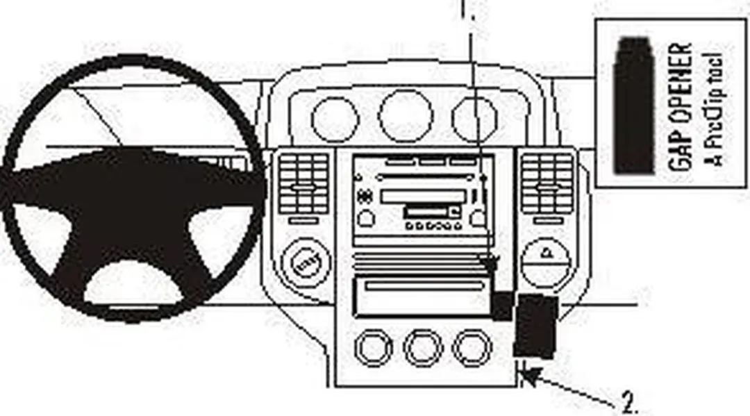 Brodit ProClip Houder Nissan X-Trail 2004-2007 - Zwart - 853653