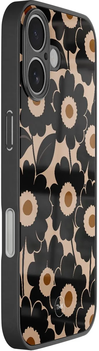 Casevibes iPhone 17 Bloom Luxe Hoesje - Zwart
