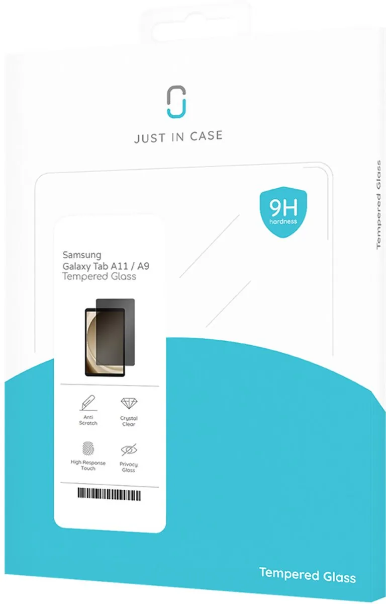 Just in Case Cazy TSA2812SP1 Privacy Screenprotector - Samsung Galaxy Tab A11/A9 - Zwart - afbeelding 6 van 6