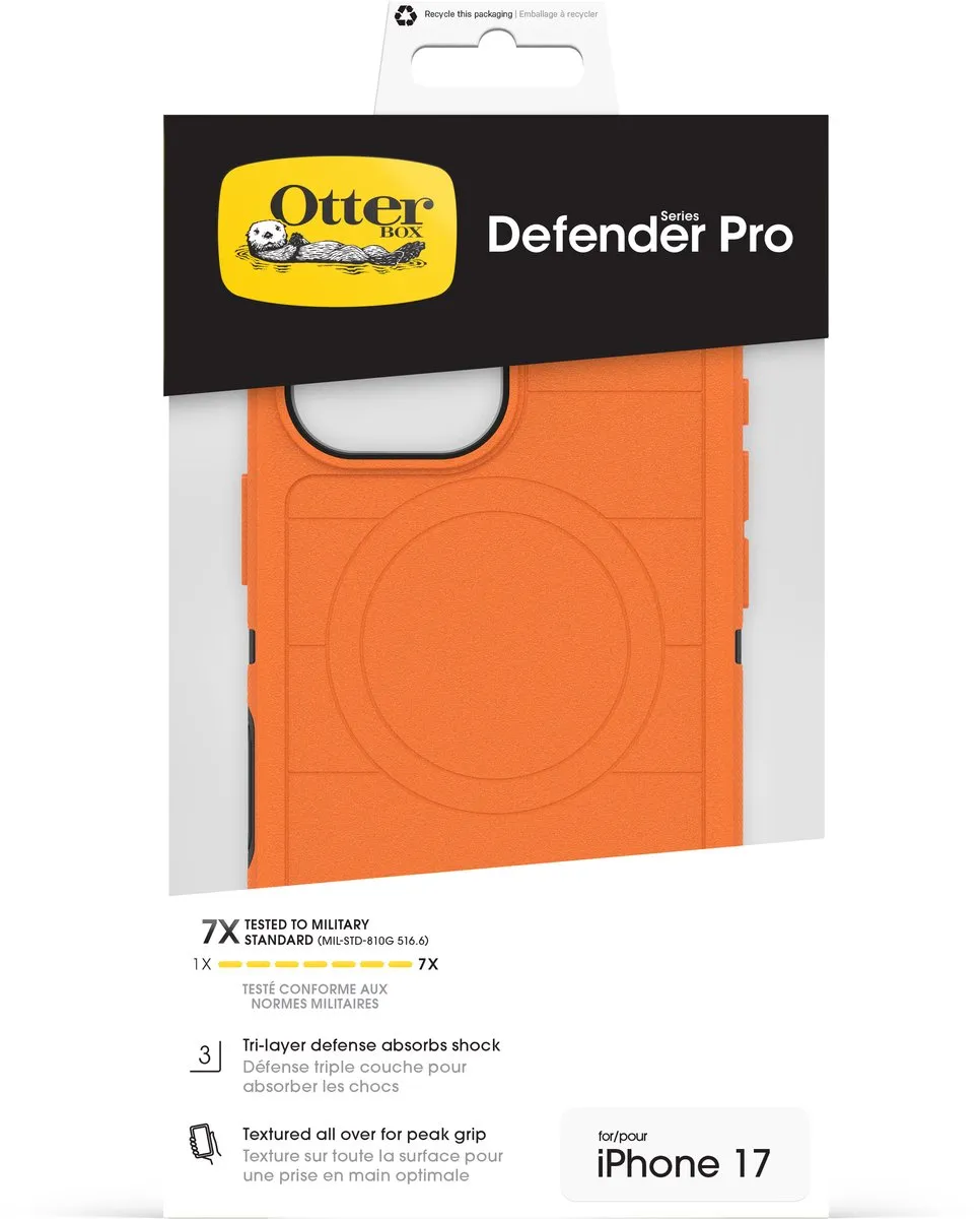 OtterBox Defender Pro MagSafe iPhone 17 - Oranje - 77-98367