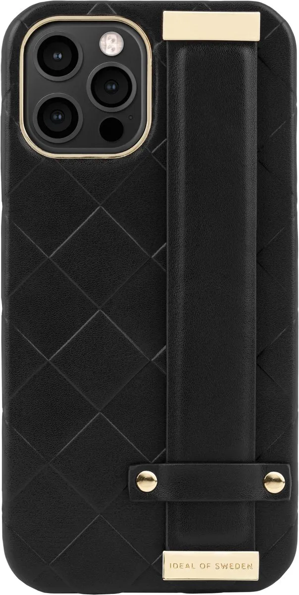 iDeal of Sweden Statement Case Braided iPhone 12 Pro Max - 3 Pasjes - Zwart - afbeelding 4 van 5