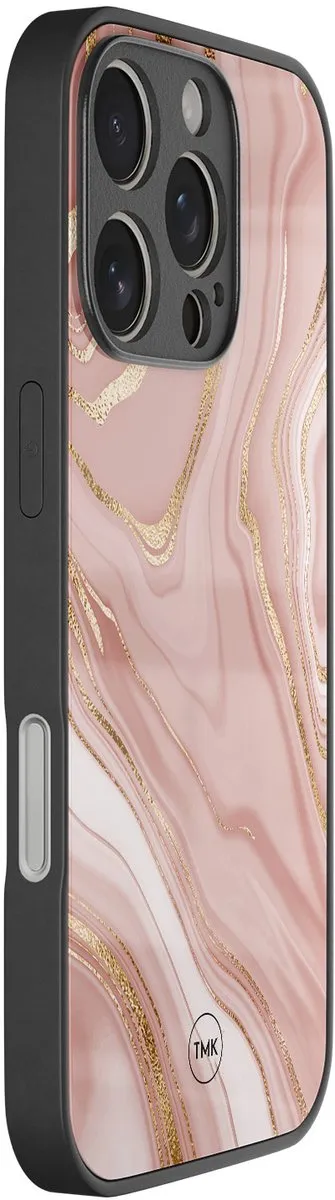Casevibes iPhone 16 Pro Hoesje - Rose Marble