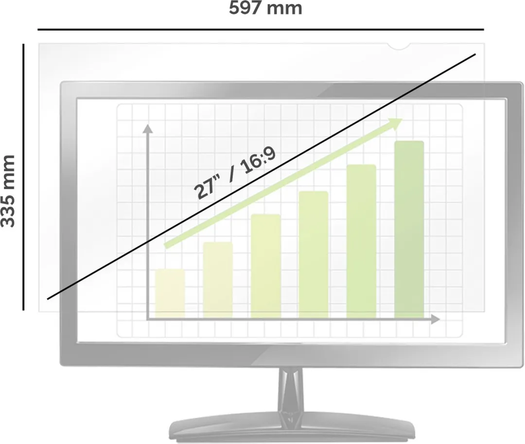 Fellowes Privascreen Privacyfilter 27" - 4815001 - Zwart