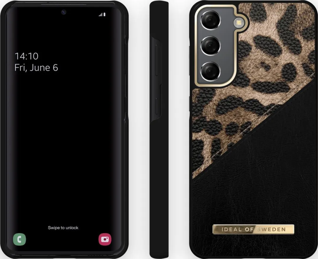 iDeal of Sweden Fashion Case Atelier Galaxy S21 Midnight Leopard - afbeelding 2 van 3