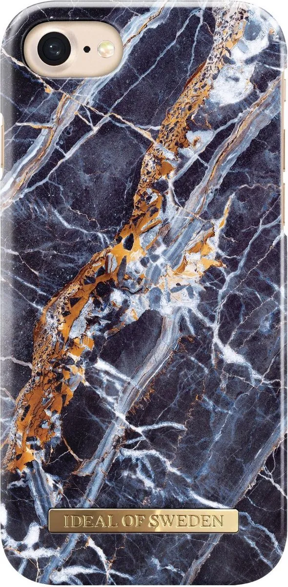 iDeal of Sweden iPhone 8/7 Back Case - Midnight Blue Marble - afbeelding 2 van 5