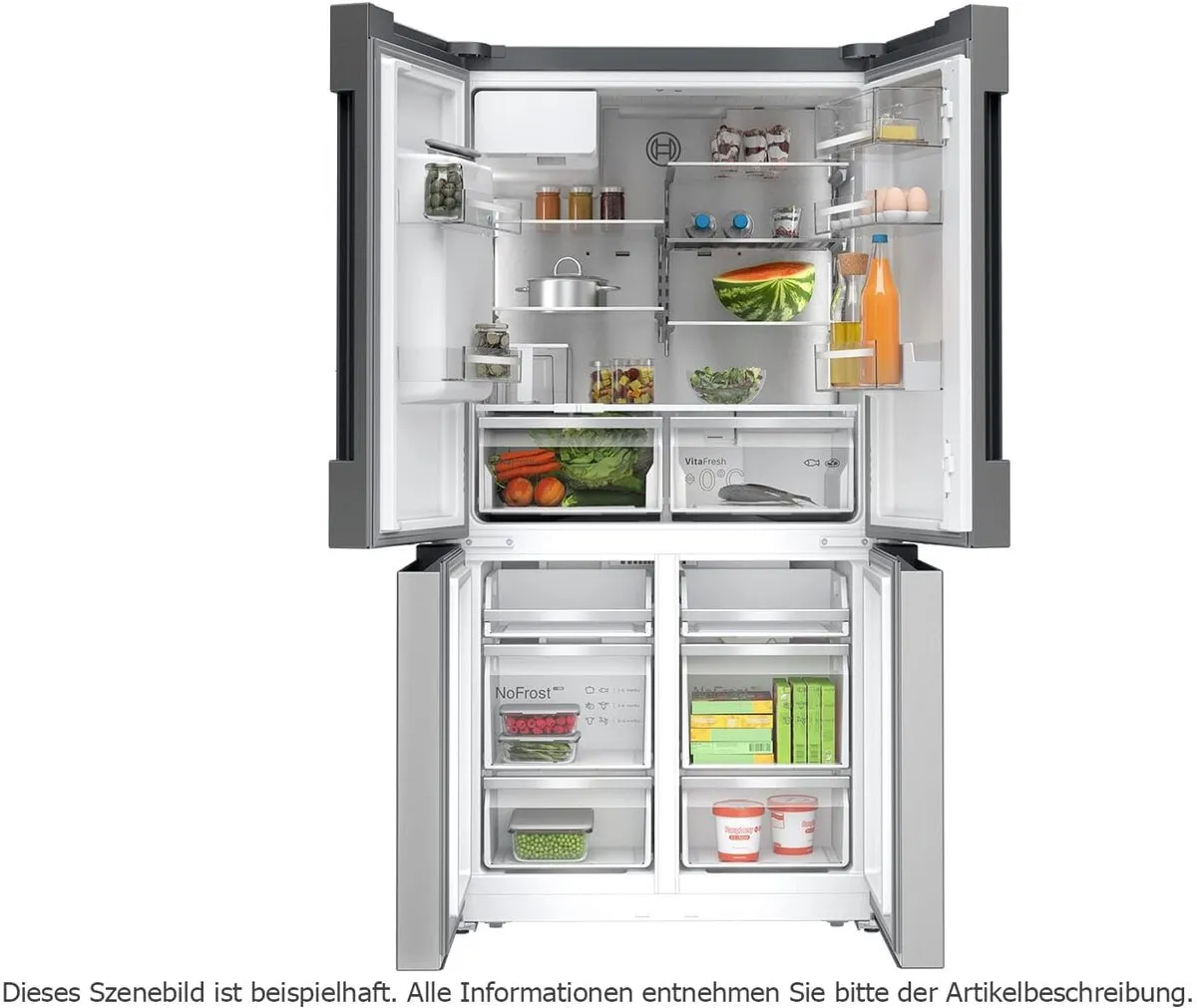 Bosch Serie 6 KFI96APEA Koel-Vriescombinatie - 574L - 6x Plateaus