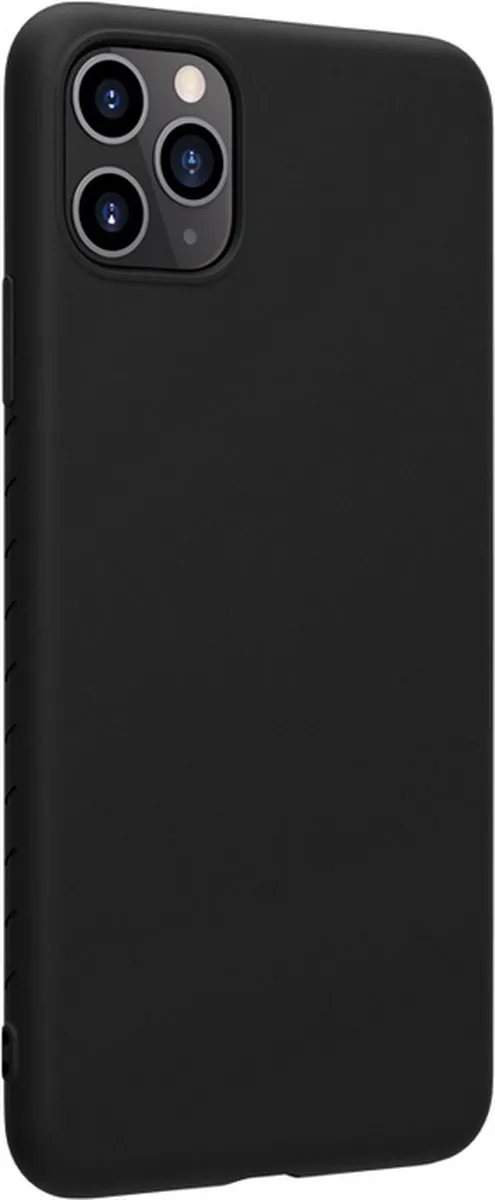 Nillkin Rubber-Wrapped TPU Hoes iPhone 11 Pro Max - Zwart