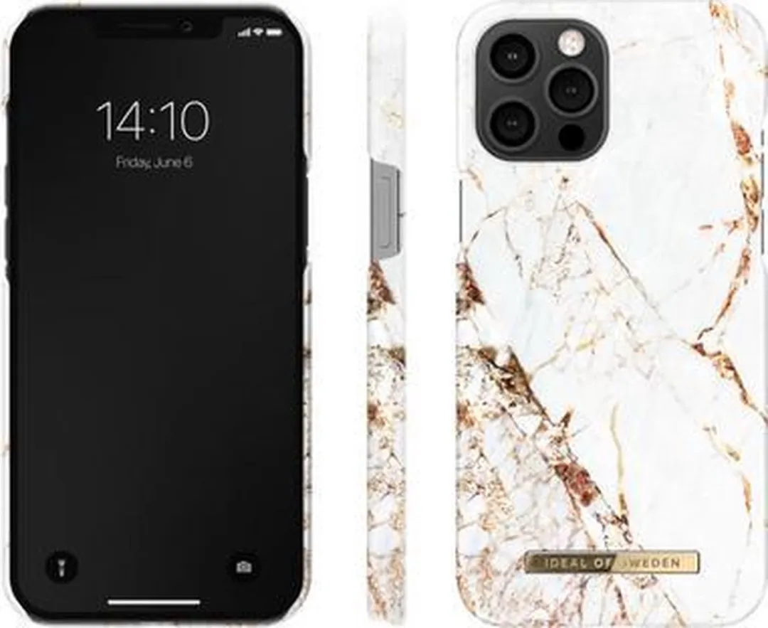 iDeal of Sweden iPhone 12 Pro Max Hoesje - Golden Jade Marble