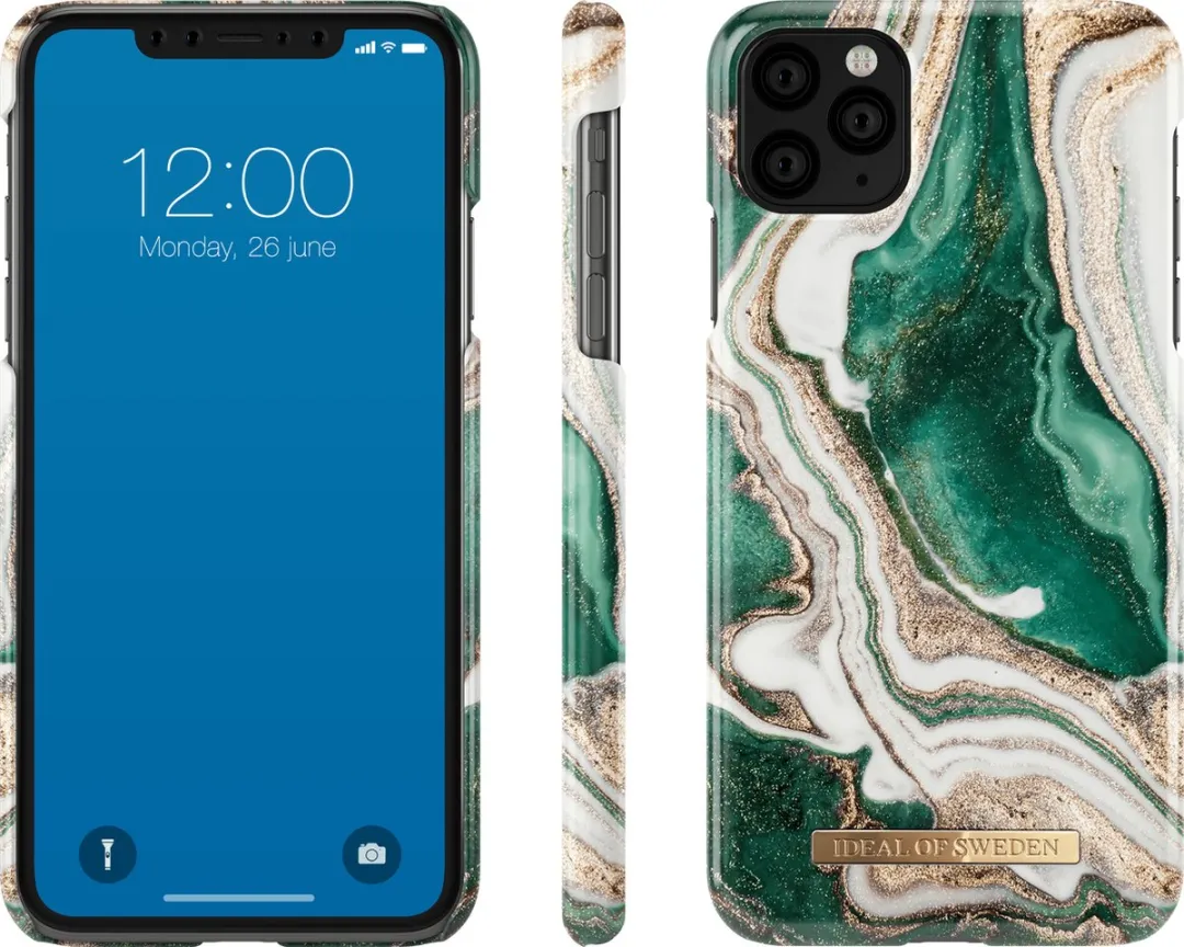 iDeal of Sweden iPhone 12 Pro Max Hoesje - Golden Jade Marble