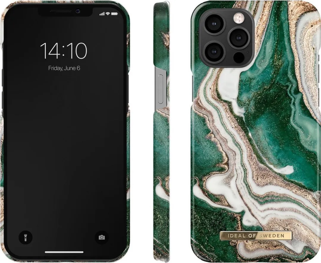 iDeal of Sweden iPhone 12 Pro Max Hoesje - Golden Jade Marble - afbeelding 6 van 6