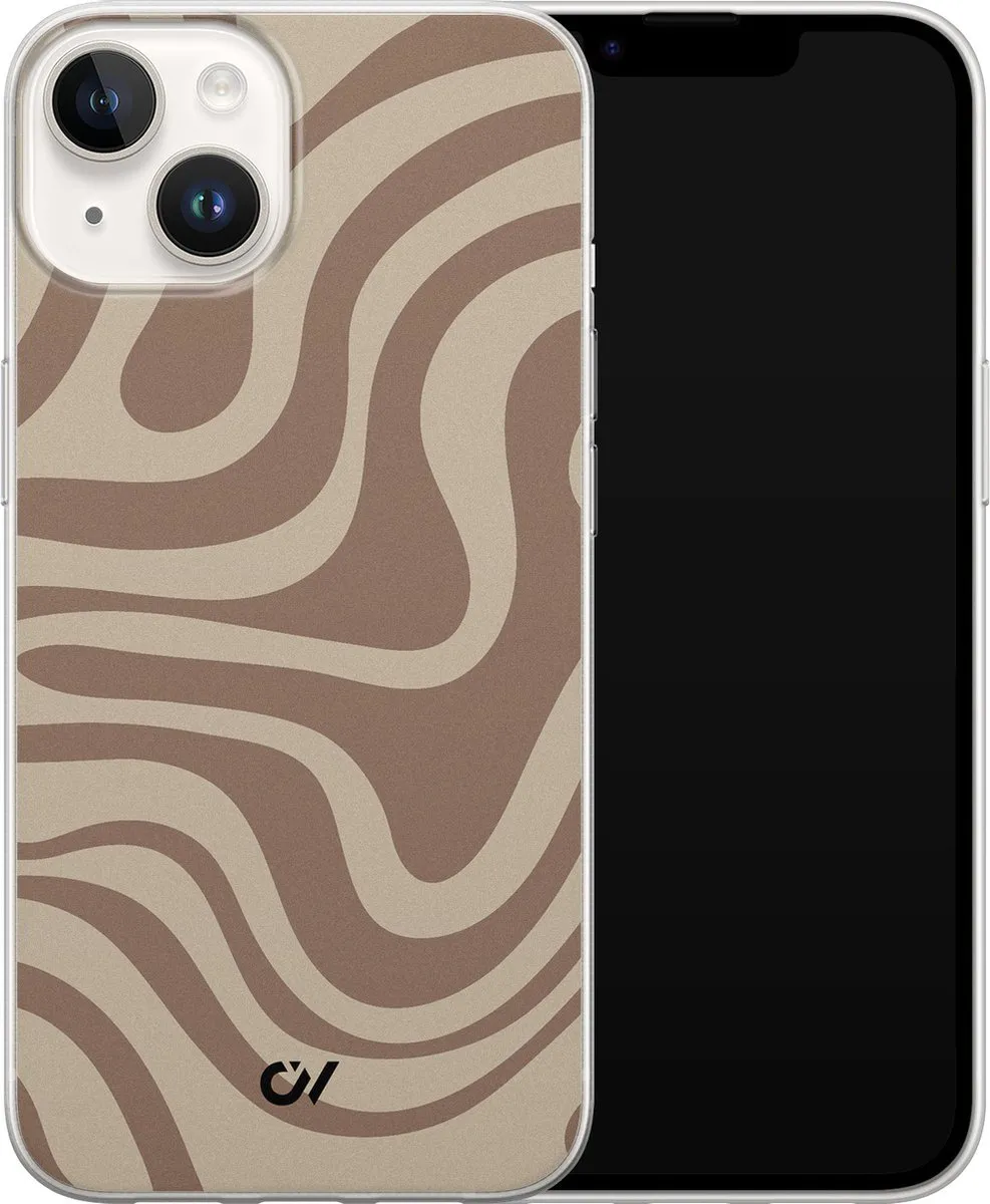 Casevibes iPhone 14 Hoesje A/14/UV/022 - Bruin