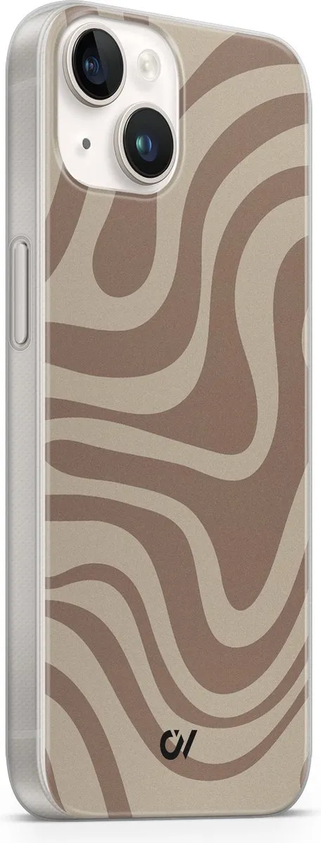 Casevibes iPhone 14 Hoesje A/14/UV/022 - Bruin