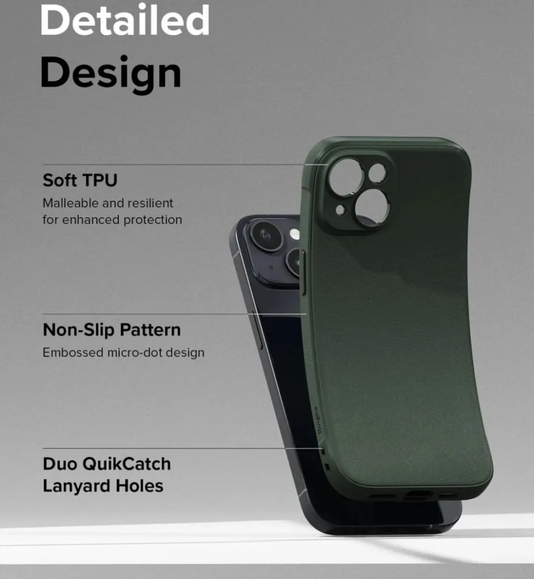 Ringke Onyx Hoesje iPhone 15 - Groen - ACS-IP15-ONX-GRN